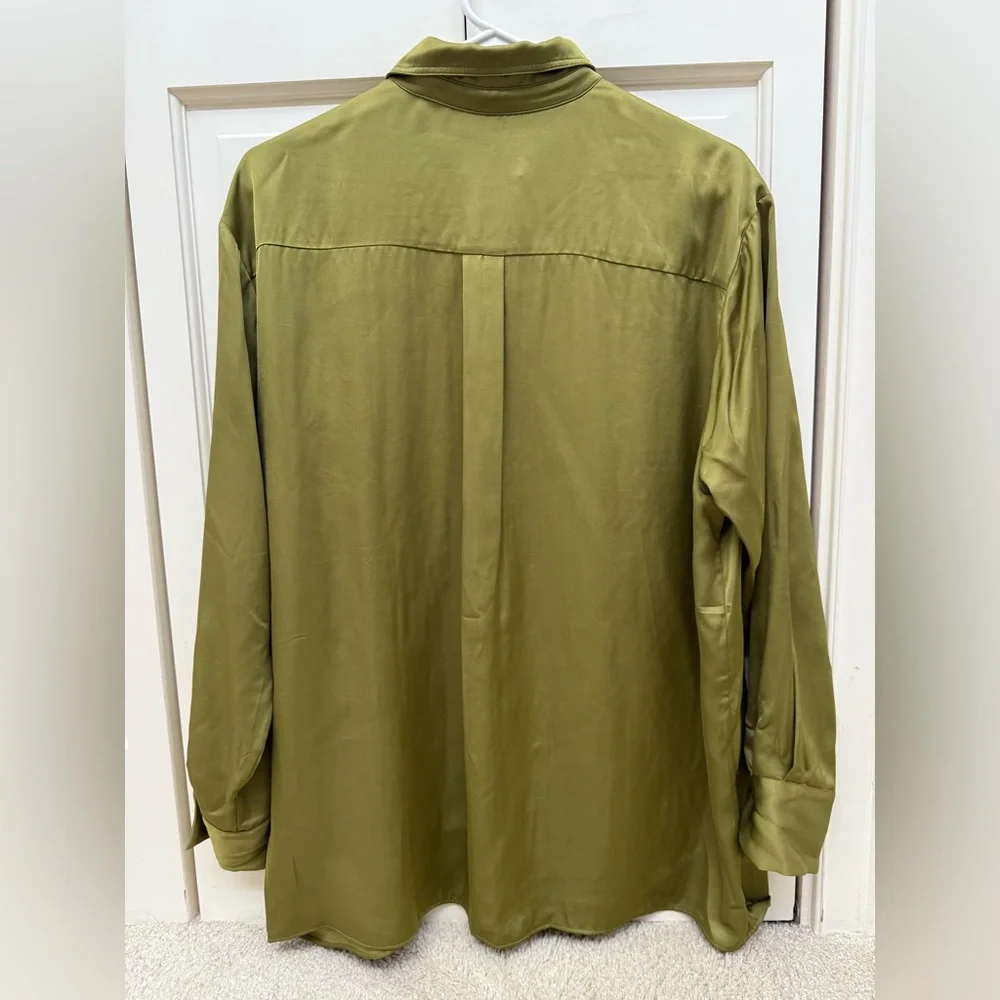 Sezane Maxence blouse, Vert Prairie, size 36 (Small, runs big) - Picture 4 of 7